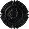 Ekena Millwork Southampton Ceiling Medallion (Fits Canopies up to 2 3/4"), 16 3/8"OD x 1 3/4"P, Jet Black CM17SOBLF - alternate 1